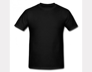 Plain Blank T Shirts Black Image